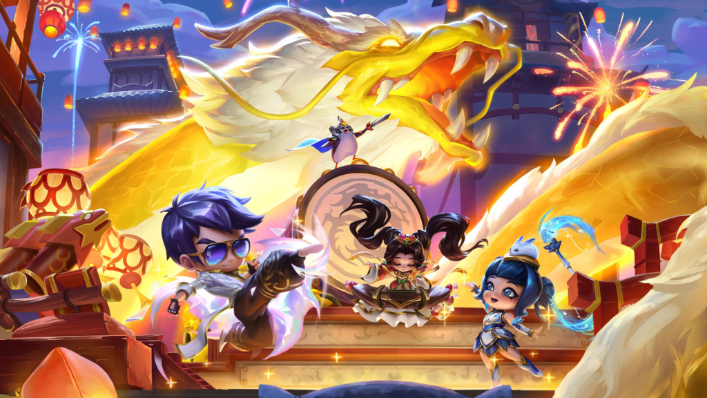 ¡Nuevos Chibis y Arena con Dragones en TFT Festival Lunar 2024!