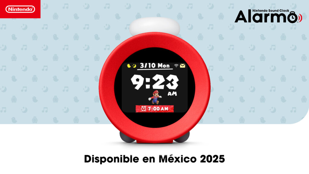 Nintendo Sound Clock Alarmo disponible en México en 2025, despertador con temática de Mario